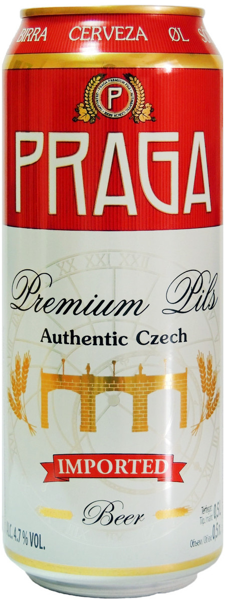 Praga, Premium Pils, in can | Прага, Премиум Пилс, в жестяной банке