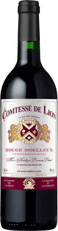 Comtesse de Lion Rouge Moelleux | Комтесс де Лион Красное полусладкое 750 мл