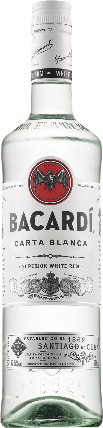 Купить Bacardi Carta Blanca в Москве
