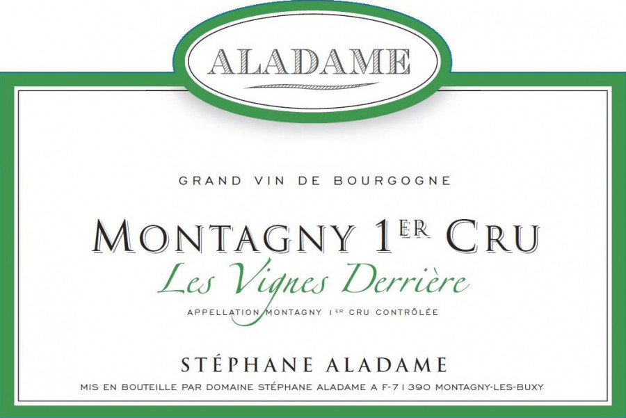 Aladame, Montagny 1er Cru Les Vignes Derriere | Аладам, Монтаньи Премье Крю Ле Винь Деррьер