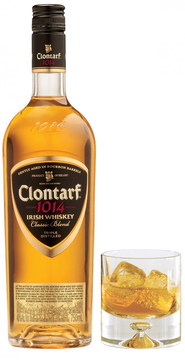 Castle Brands Clontarf Whiskey gift box with glass 0.7 л