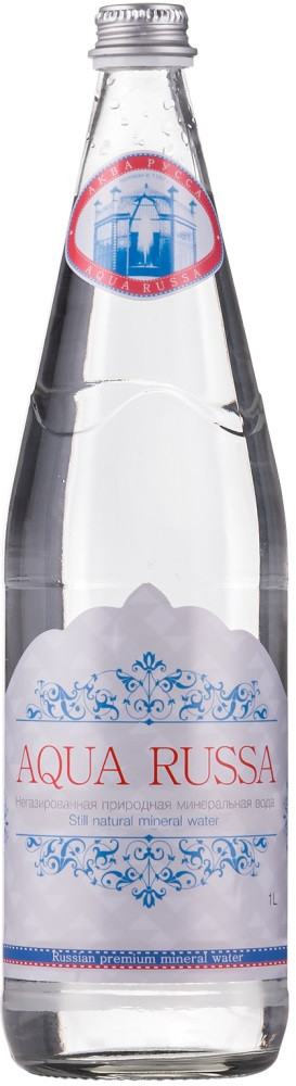 Aqua Russa Still Glass 1 л | Аква Русса негазированная в стеклянной бутылке 1 литр