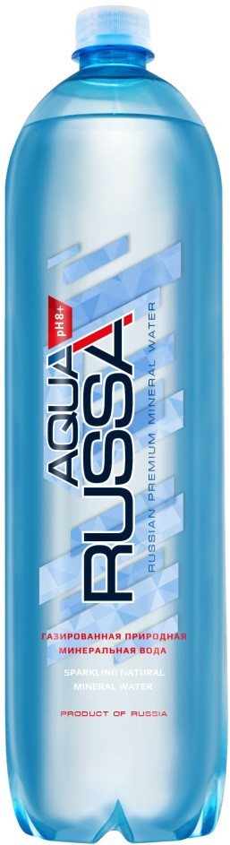 Aqua Russa Sparkling PET 1.5 л | Аква Русса Газированная в пластиковой бутылке 1.5 литра