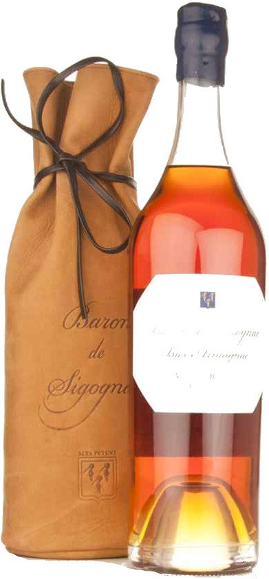 Купить Baron de Sigognac Vieille Reserve Familiale Bas-Armagnac in leather bag в Москве