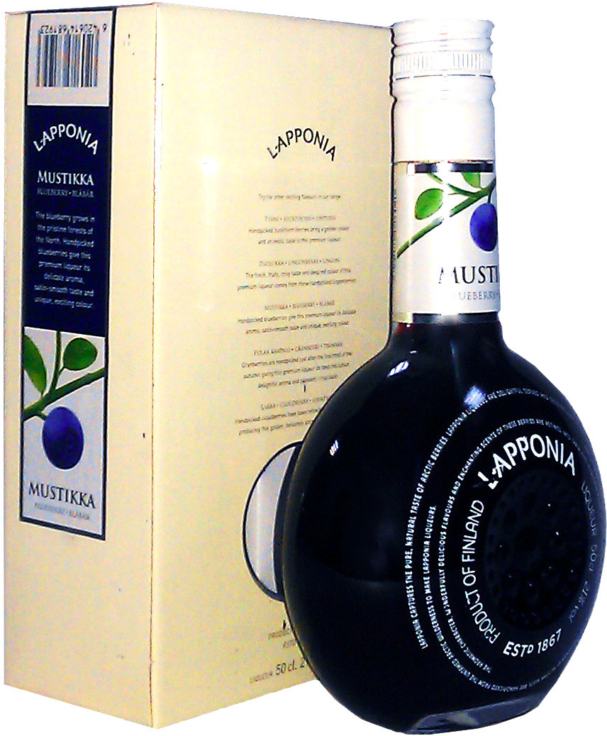 Liqueur Lapponia Mustikka 0.5 л | Лаппония Мустика черника 500 мл