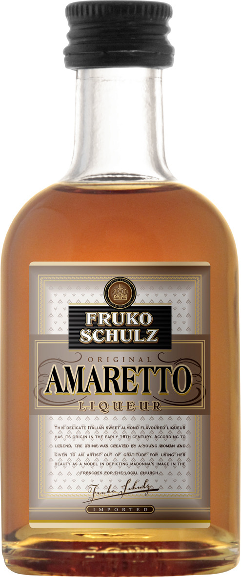 Liqueur Fruko Schulz Amaretto 50 мл | Фруко Шульц Амаретто ликер десертный 0.05 литра