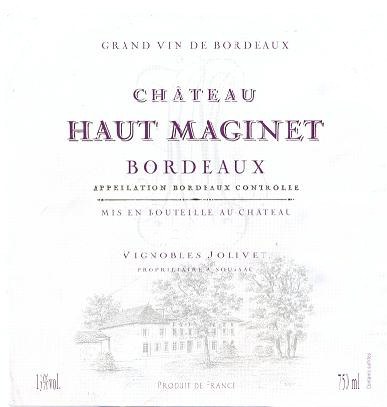 Chateau Haut Maginet, Blanc, Bordeaux | Шато О Мажине, Блан, Бордо