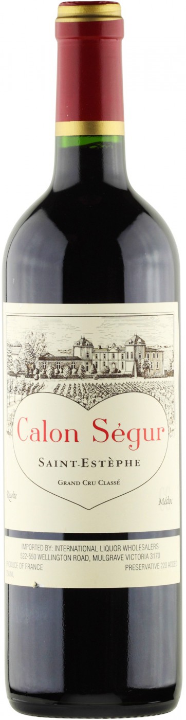 Chateau Calon-Segur Saint-Estephe 3-eme Grand Cru Classe 375 мл | Шато Калон-Сегюр 0.375 литра