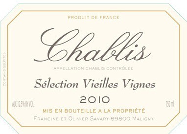 Savary, Chablis Selection Vieilles Vignes | Савари, Шабли Селексьон Вьей Винь