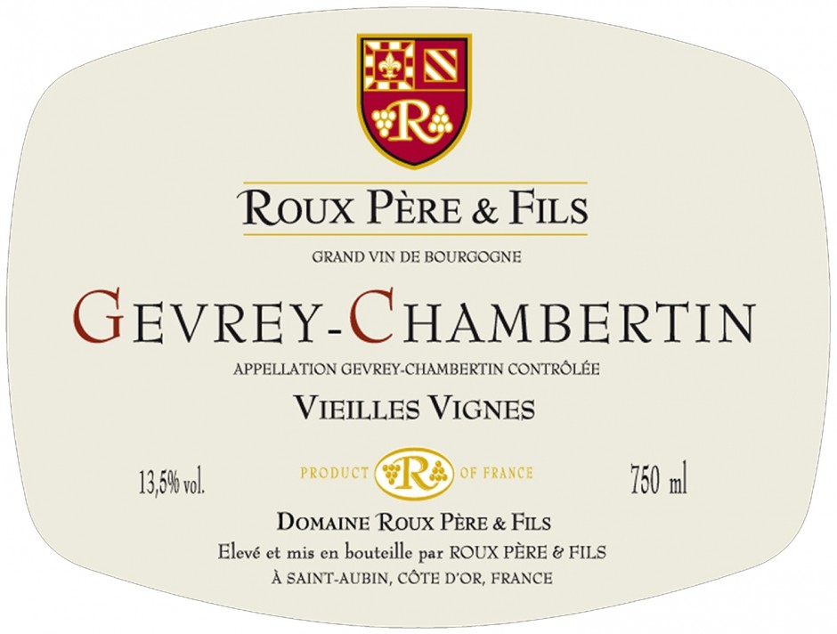 Roux Pere et Fils Gevrey-Chambertin Vieilles Vignes | Ру Пэр Фис Жевре-Шамбертен Вьей Винь