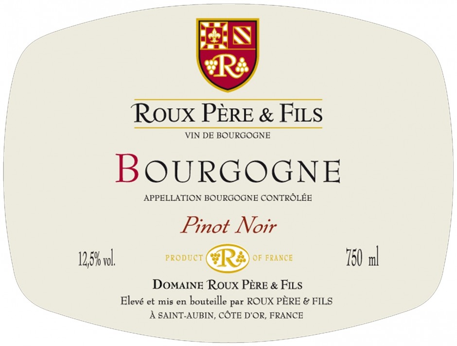 Roux Pere et Fils, Bourgogne, Pinot Noir | Ру Пэр & Фис, Бургонь, Пино Нуар