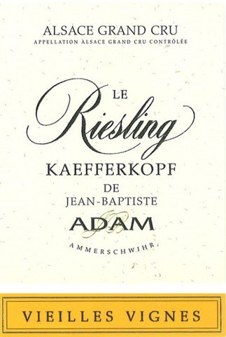 Купить Jean-Baptiste Adam, Le Riesling Grand Cru Kaefferkopf, Vieilles Vignes, Alsace в Москве