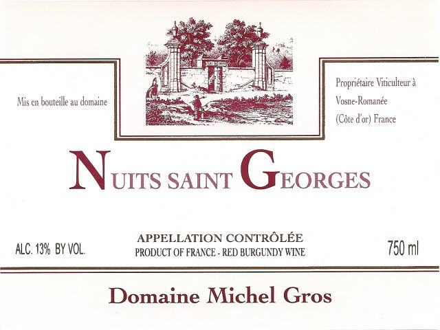 Domaine Michel Gros Nuits-Saint-Georges | Домен Мишель Гро Нюи-Сен-Жорж