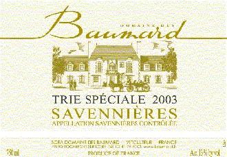 Domaine des Baumard, Trie Speciale, Savennieres | Домен де Бомар, Трие Спесьяль, Савиньер