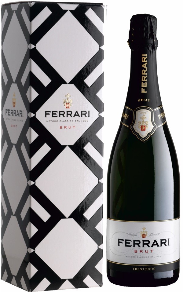 Wine Ferrari Brut Trento DOC gift box | Игристое вино Феррари Брют Тренто DOC в подарочной упаковке