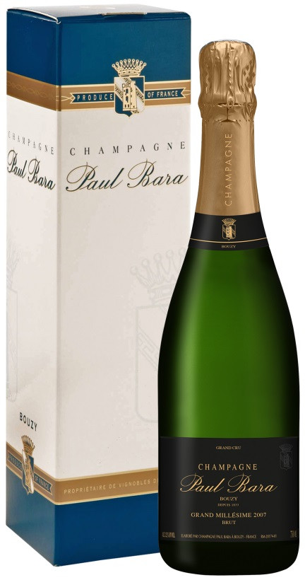 Paul Bara Grand Millesime Brut Champagne AOC gift box