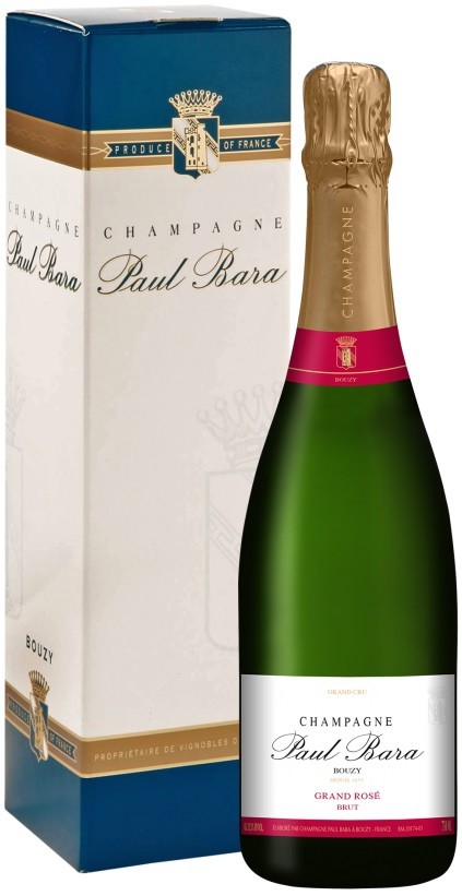 Paul Bara Brut Grand Rose Grand Cru Champagne gift box