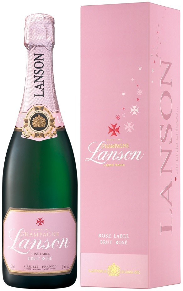 Купить Lanson, Rose Label, Brut Rose, gift box в Москве