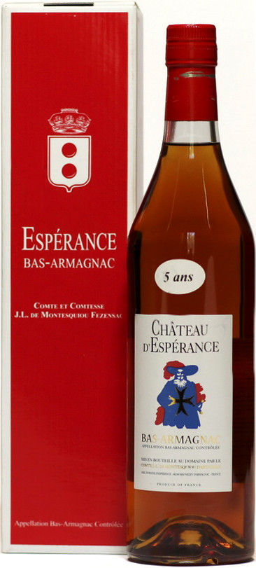 Купить Chateau d`Esperance Bas-Armagnac 5 years box в Москве