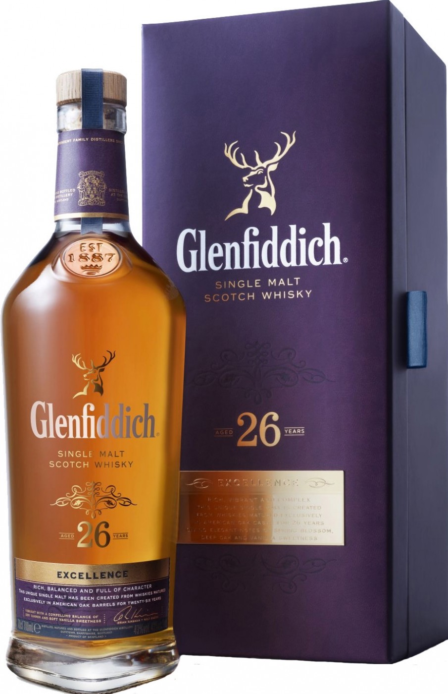 Glenfiddich Excellence 26 Years Old gift box 0.7 л | Гленфиддик Экселенс 26 лет в подарочной коробке 700 мл