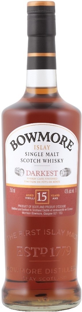 Bowmore Darkest 15 Years Old | Бомо Даркест 15 лет