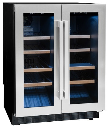 Двухзонный винный шкаф Climadiff модель AVU41SXDPA | Двухзонный винный шкаф Climadiff модель AVU41SXDPA