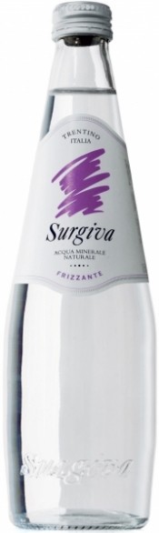 Surgiva Sparkling Glass 0.5 л | Сурджива газированная в стеклянной бутылке 500 мл