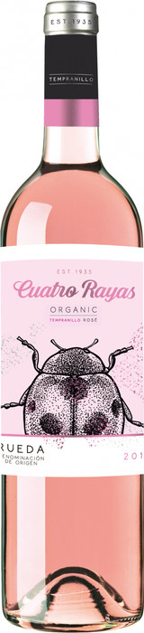 Купить Cuatro Rayas, Organic, Tempranillo Rose, Rueda в Москве