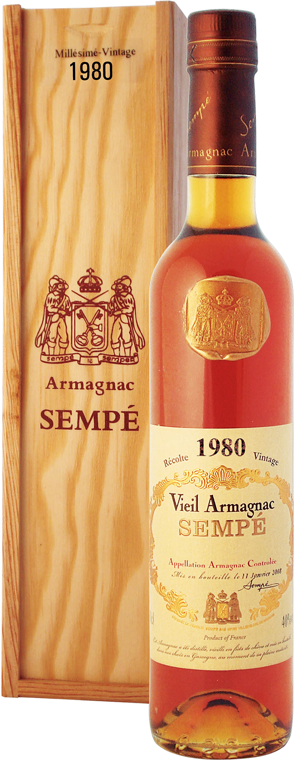 Купить Sempe Vieil Armagnac 1980, gift box в Москве
