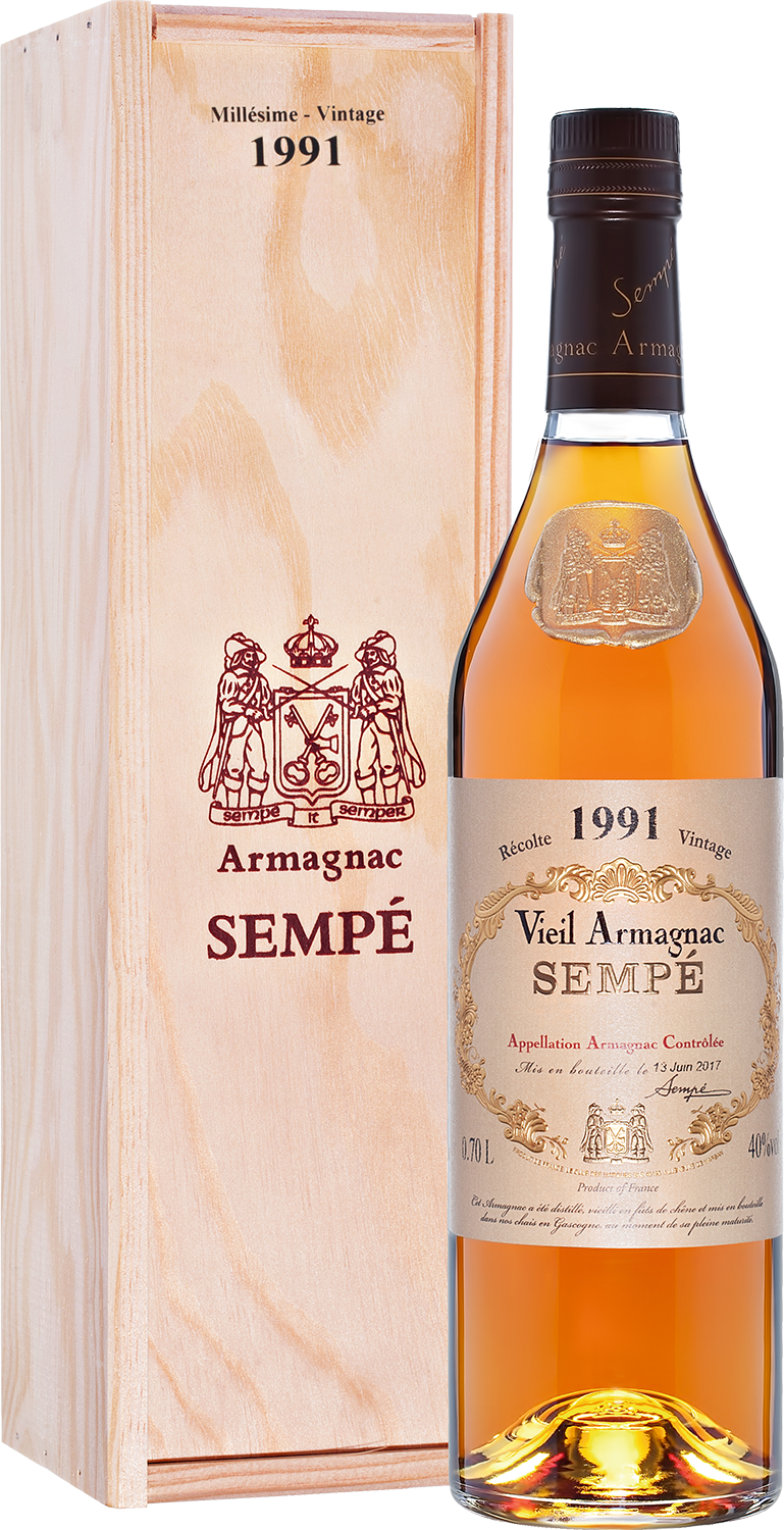 Купить Sempe Vieil Armagnac 1991, gift box в Москве