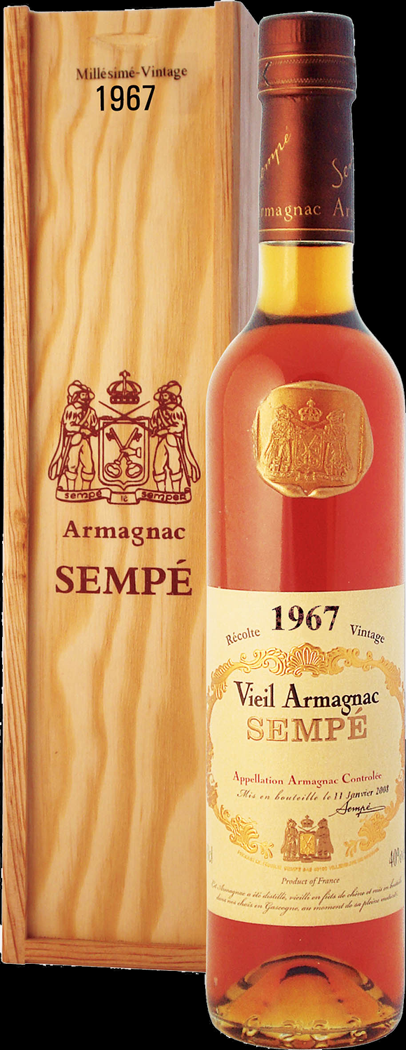 Купить Sempe Vieil Armagnac 1967, gift box в Москве