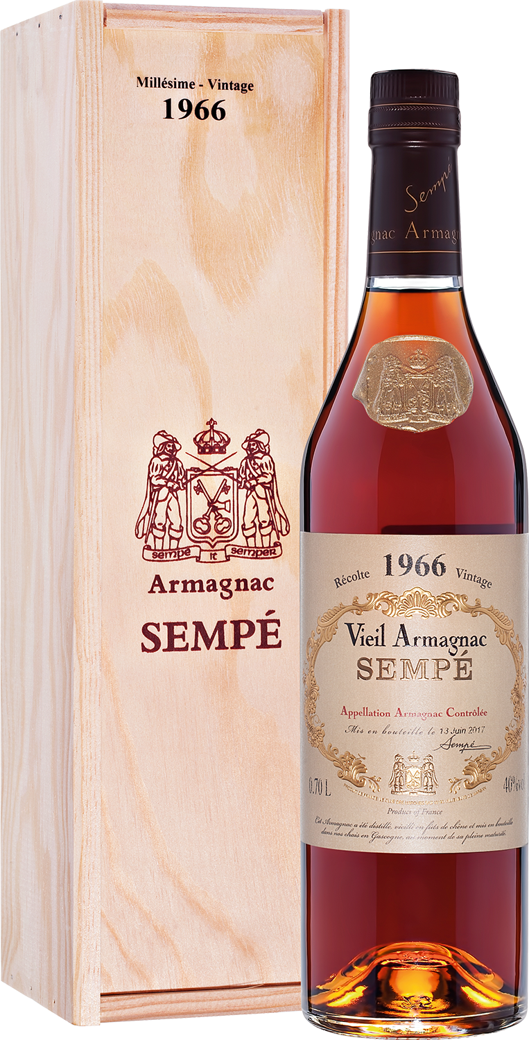 Sempe Vieil Armagnac 1966, gift box | Семпэ Вьей Арманьяк 1966, п.у.