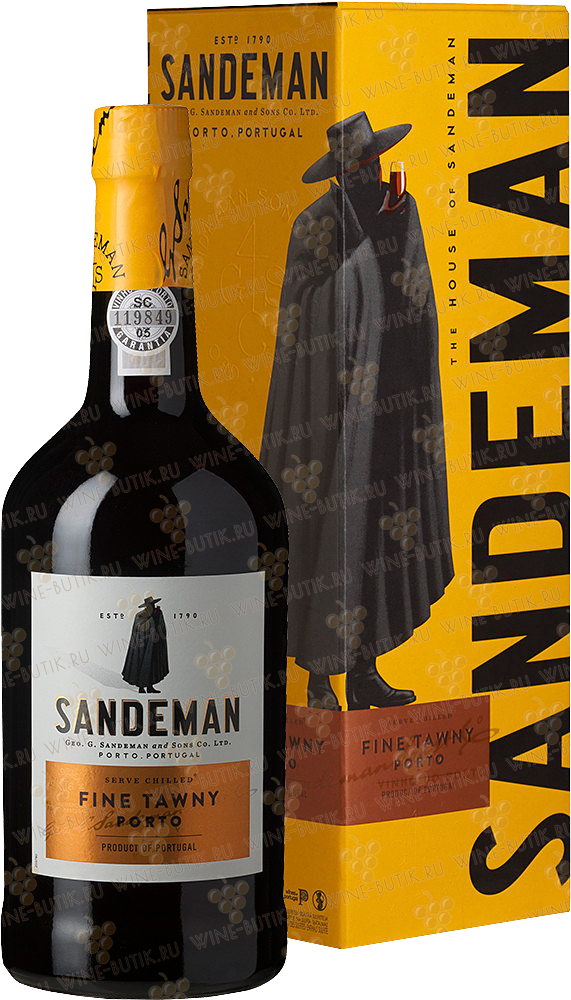 Sandeman, Fine Tawny Porto, gift box | Сандеман, Файн Тони Порто, п.у.