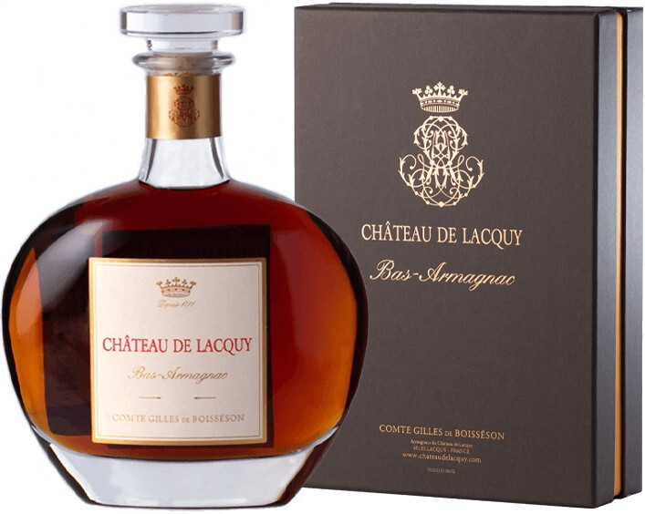 Chateau de Lacquy Bas-Armagnac carafe in gift box | Шато де Лаки Ба-Арманьяк в графине и подарочной коробке