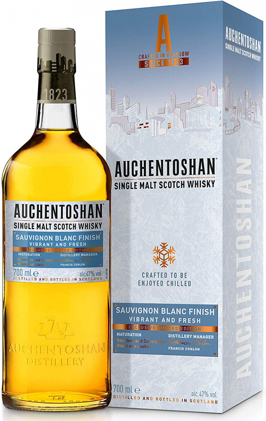 Auchentoshan, Sauvignon Blanc Finish, gift box | Акентошан, Совиньон Блан Финиш, в подарочной коробке