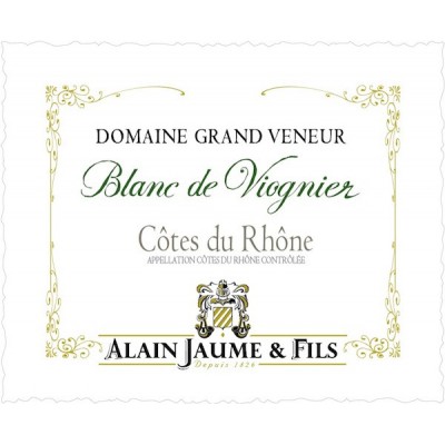 Alain Jaume & Fils, Domaine Grand Veneur, Blanc de Viognier, Cotes du Rhone