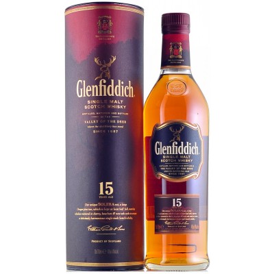Glenfiddich, 15 Years Old, in tube