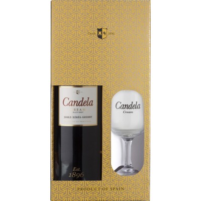 Lustau, Candela Cream, Jerez, gift box with glass